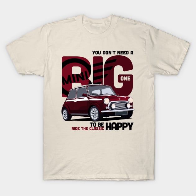 Mini Cooper - Ride The Mini Classic T-Shirt by Ajie Negara